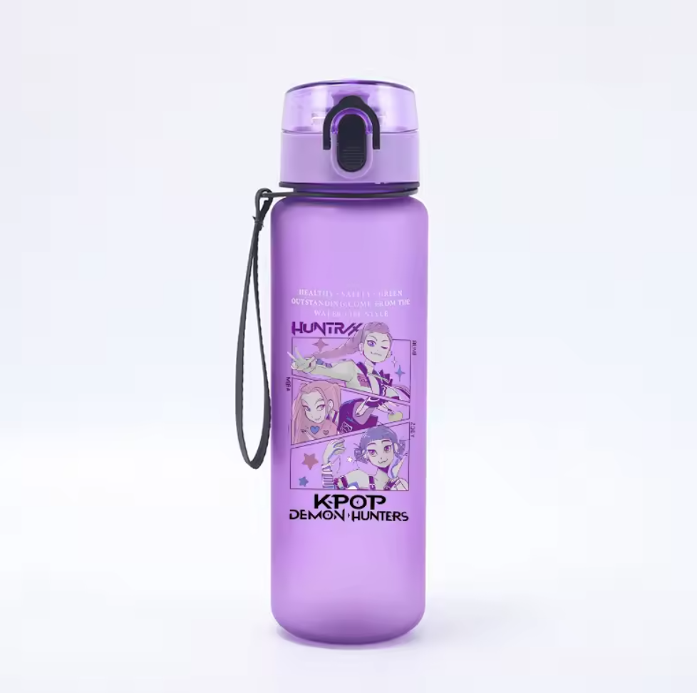 02 650ml K-pop Demon Hunters Gradient Waters Cup Gift Random