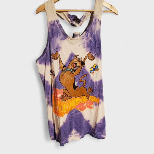 1990's Purple Tie Dye Scooby Doo Tank Top