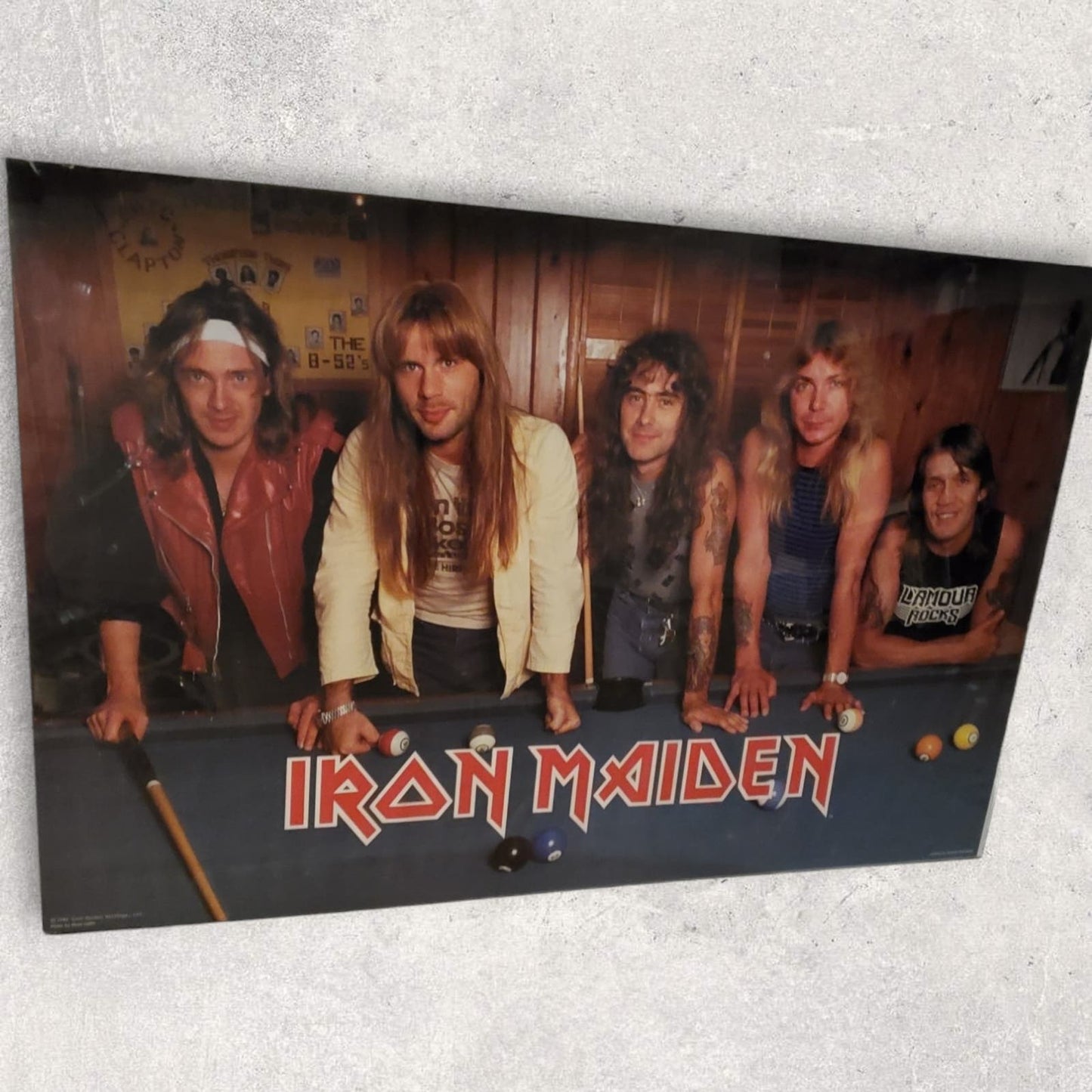 Rare 1984 Iron Maiden Poster - Midnight Relics