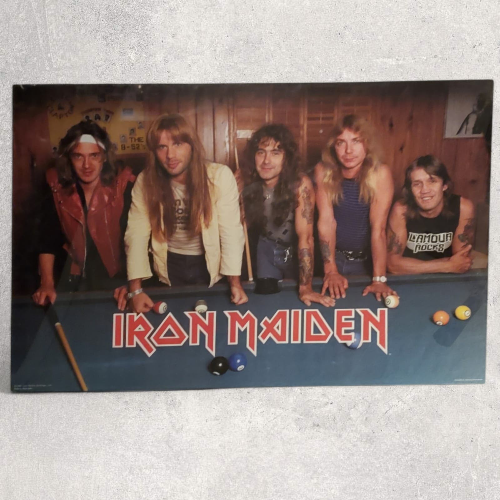 Rare 1984 Iron Maiden Poster - Midnight Relics